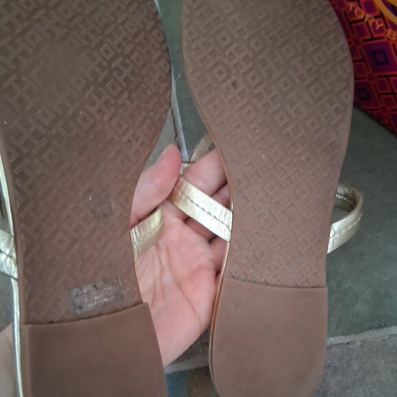 Tory Burch Golden Sandals - Picture 6 of 6